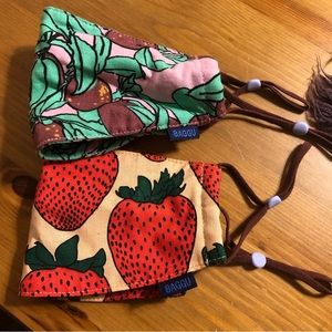 Baggu fruit pattern face masks 🍇 🍓